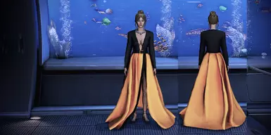 Ondria Gown GoldBlack