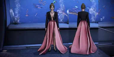 Ondria Gown PinkBlack