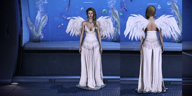 Phoenix Outfit with Wings White