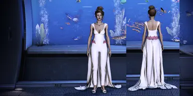 Jumpsuit with Cape Pink-Purple Flowers