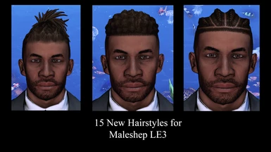 Morning's Afro Hairs for Maleshep LE3