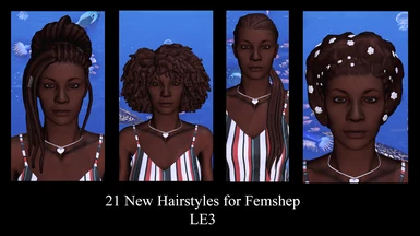 Morning's Afro Hairs for Femshep LE3
