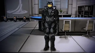 Master Chief Armor Black with Helmet