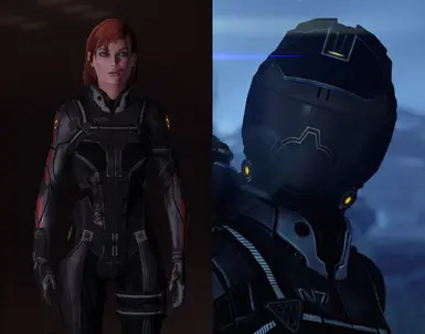Helmetless N7 Shadow armor (tintable)