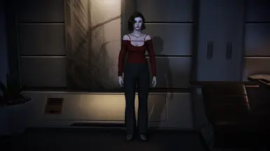Off the shoulder with pants