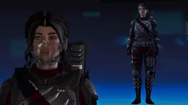 N7 Shade Armor &amp; Breather (FemShep)