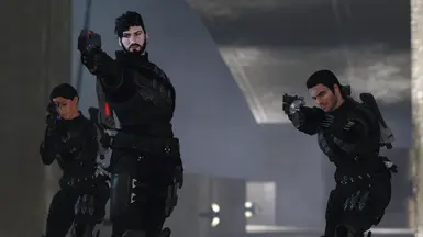 Some high-quality matching squads in Shade Armor! - courtesy of clericofshadows