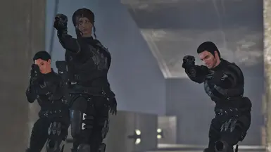 Some high-quality matching squads in Shade Armor!