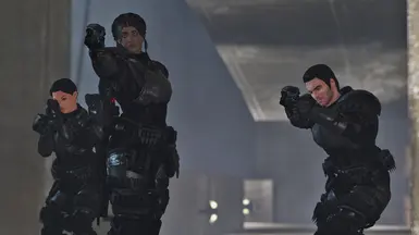 Some high-quality matching squads in Commando Armor!