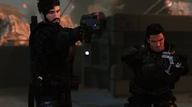 Cleric's MShep &amp; Kaidan in Commando Armor - courtesy of clericofshadows