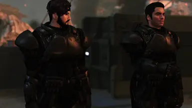 Cleric's MShep &amp; Kaidan in Commando Armor - courtesy of clericofshadows