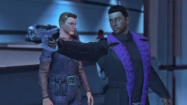 Modeling pics by Mira of her Shepard, Dom