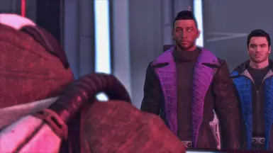 Modeling pics by Mira of her Shepard, Dom &amp; Kaidan