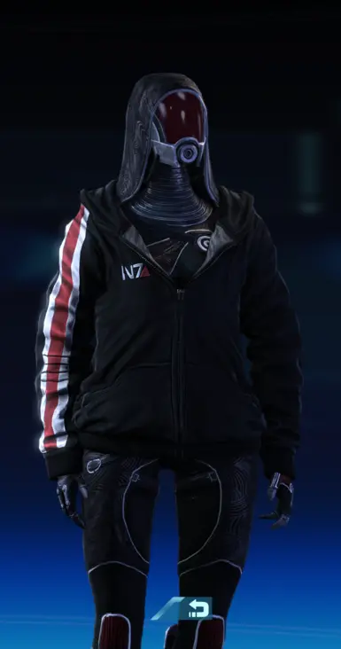 Tali in a baggy hoodie