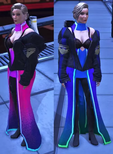 Casino Dress - Garrus - Two different colors and Jackets
