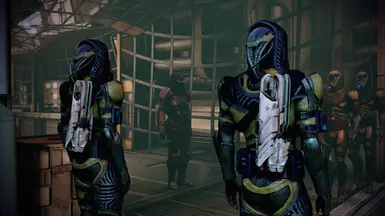 Quarian marines with Adas Rifles