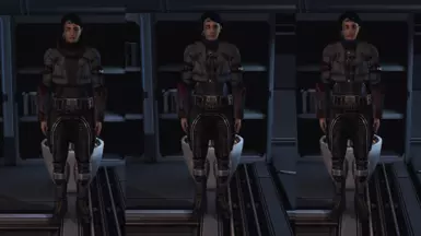 Femshep - Armored Fatigues - N7 - L-&gt;R (Hoodie, Battle Dress, Vest)