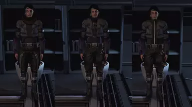 Femshep - Armored Spacer - Spectre - L-&gt;R (Hoodie, Battle Dress, Vest)