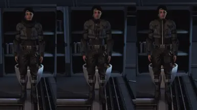 Femshep - Armored Spacer - Black - L-&gt;R (Hoodie, Battle Dress, Vest)