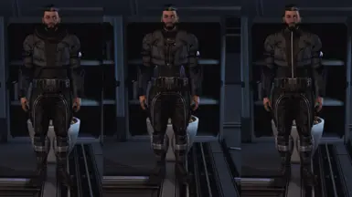 MShep - Armored Fatigues - Alliance - L-&gt;R (Hoodie, Battle Dress, Vest)