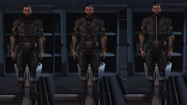 MShep - Armored Fatigues - Terminus Yellow - L-&gt;R (Hoodie, Battle Dress, Vest)