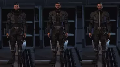 MShep - Armored Spacer - Black - L-&gt;R (Hoodie, Battle Dress, Vest)