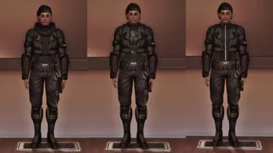 Femshep - Armored Spacer - N7 - L-&gt;R (Hoodie, Battle Dress, Vest)