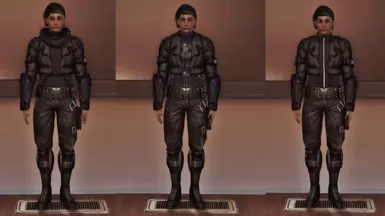Femshep - Armored Spacer - Spectre - L-&gt;R (Hoodie, Battle Dress, Vest)