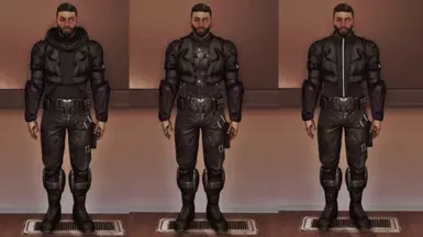 MShep - Armored Spacer - Spectre - L-&gt;R (Hoodie, Battle Dress, Vest)