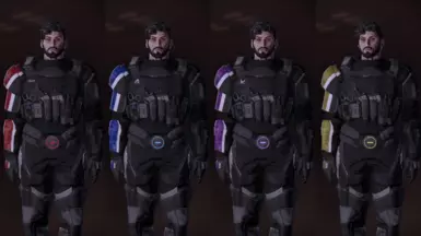 Commander Armor - L-&gt; R (N7, Alliance, Spectre, Terminus) (Male Shepard)