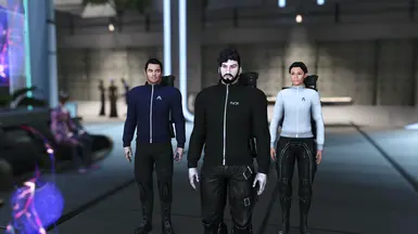 Cleric's MShep, Ash, &amp; Kaidan - courtesy of clericofshadows