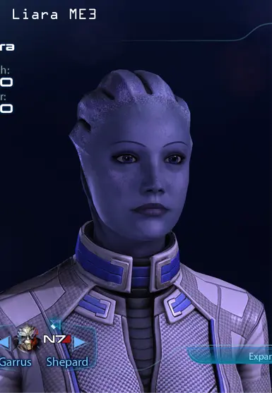 Tweaked Liara At Mass Effect Legendary Edition Nexus Mods And Community 