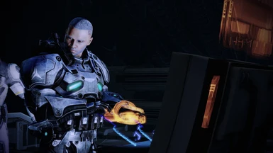 Shepard accesses the Reaper data core if Legion is not in the squad
