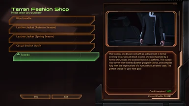 2.2: Kasumi's DLC outfit is now purchasable at Terran Fashion on the Citadel.
