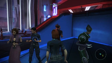 FemShep and Ashley dancing at Flux (with Casual Hubs installed)