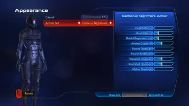 N7 Spectre Phantom Armor