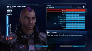 ME1 Style Sentinel for ME3