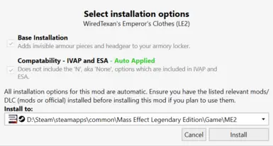 Installation with either IVAP or ESA installed.