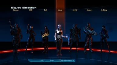 squad selection screen