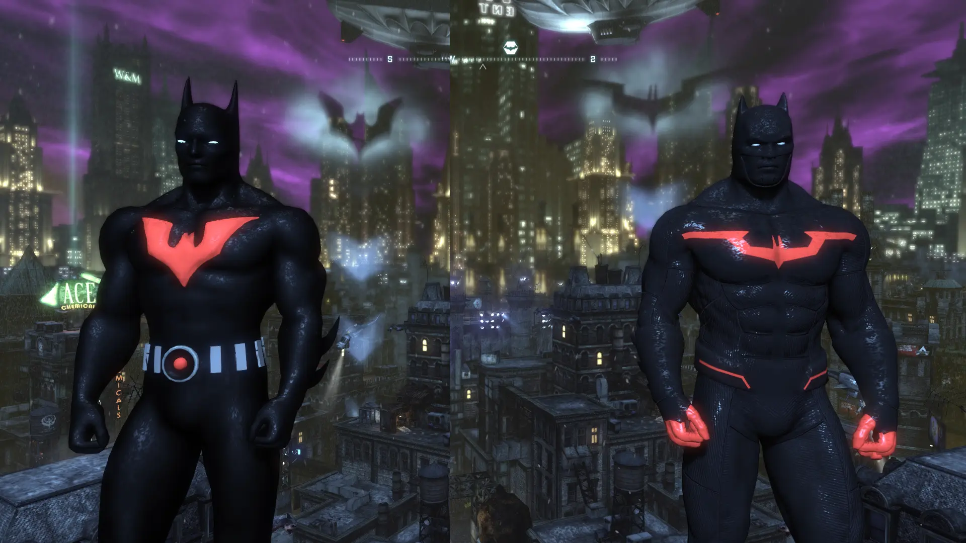 Animated Batman Beyond mod for Batman Arkham City by