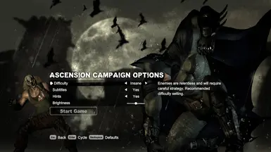 New Difficulty Options