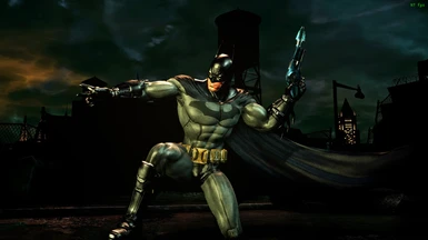 That's the Batsuit from the E3 cinematic trailer of Batman: Arkham City