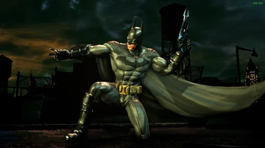 That's the remastered Batsuit that was inspired by the return to arkham version of batman arkham city