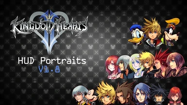 Illustrated Portraits (Kingdom Hearts II HUD-Portraits)