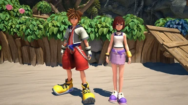 Sora and Kairi KH1 outfits