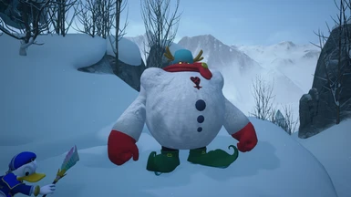 Large Snowman - Helmed Body Enemy Replacement
