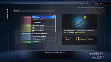 Equipment Menu