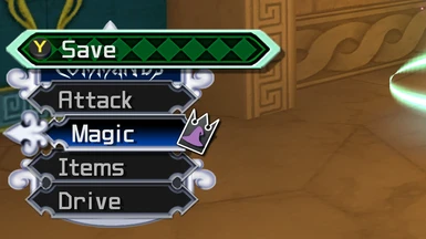 Chain of Memories Command Menu Over Kh1's