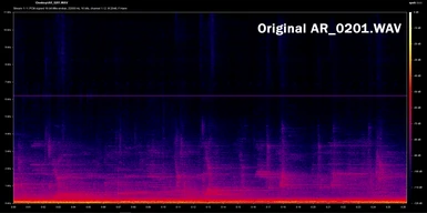 Spectrogram of audio file with white noise tone at 6.2khz