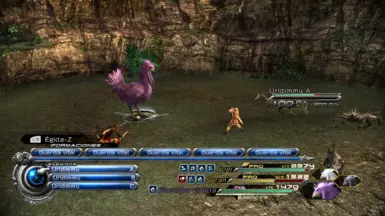 Before mod with circle under Purple Chocobo.